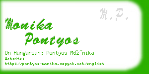 monika pontyos business card